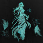 Hoodie Homme King - Broderie Ninja Girl