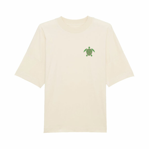 T-Shirt oversize Homme - Broderie Tortue