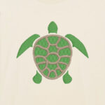 T-Shirt oversize Homme - Broderie Tortue