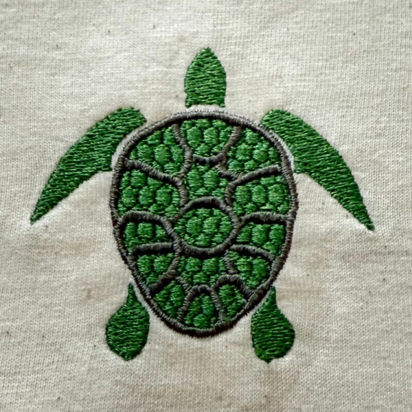 T-Shirt oversize Homme - Broderie Tortue