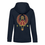 Hoodie Zippé Femme Queen - Broderie Scarabée volant
