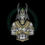 Hoodie Zippé Homme King - Broderie Anubis