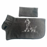 Peignoir pour chien – Broderie Joggeuse