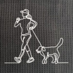 Peignoir pour chien – Broderie Joggeuse