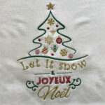 sweat broderie joyeux noël