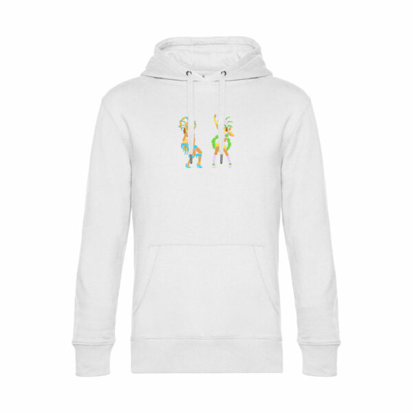 sweat capuche brodé danseuse brésilienne